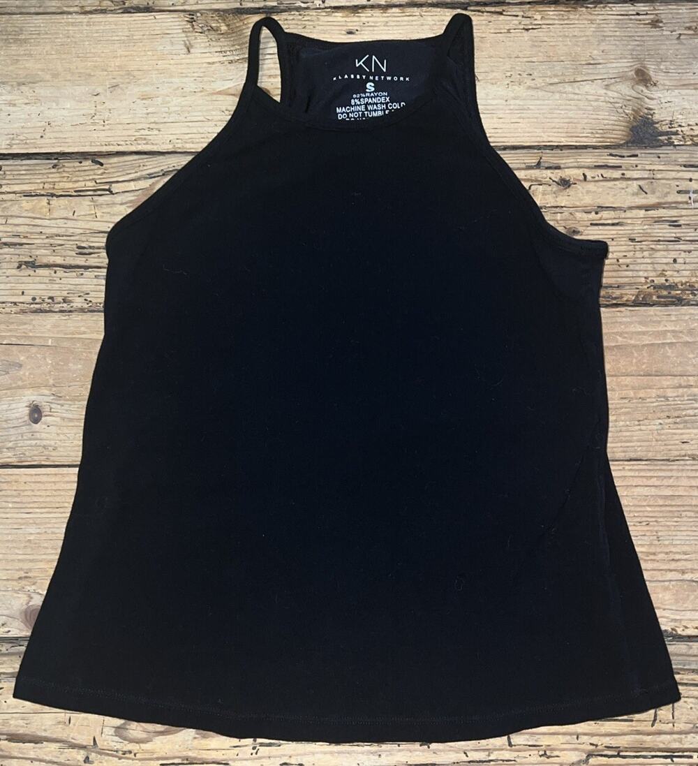 Klassy Network Women’s Size Small Black Spandex Tank Top